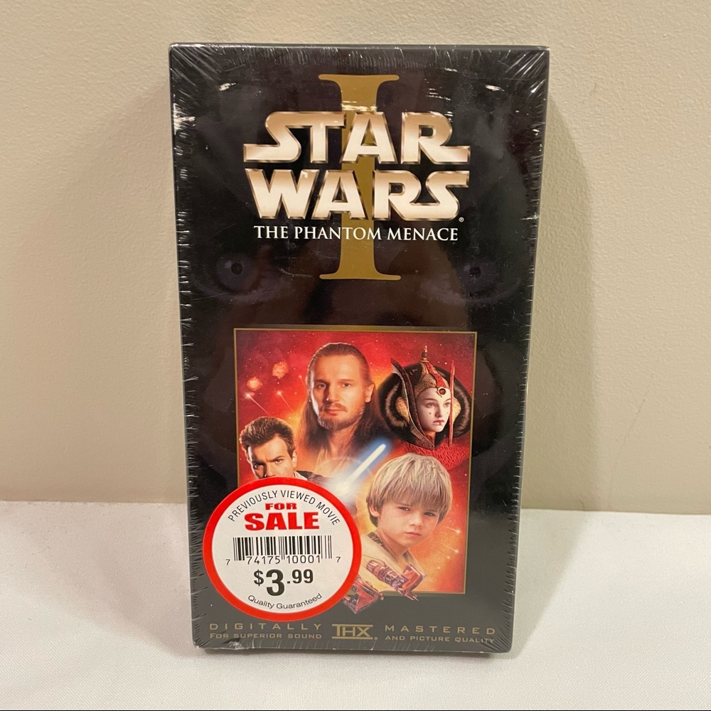 Star Wars The Phantom Menace VHS Sealed NEW!